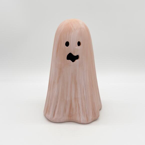 Target Hyde & Eek Pink Terracotta Ghost Halloween Decor NEW - Picture 1 of 6